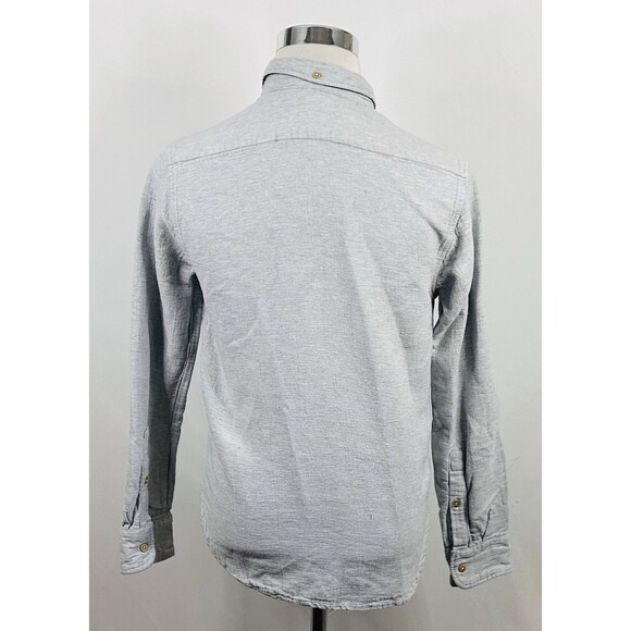 Chubbies The Nutter Small Heavy Cotton Shirt Gray Cotton Button Down USA Made - Picture 5 of 5